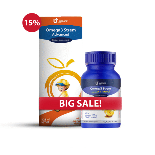 أوميجا 3 سترم كبسول + اوميجا 3 شراب
